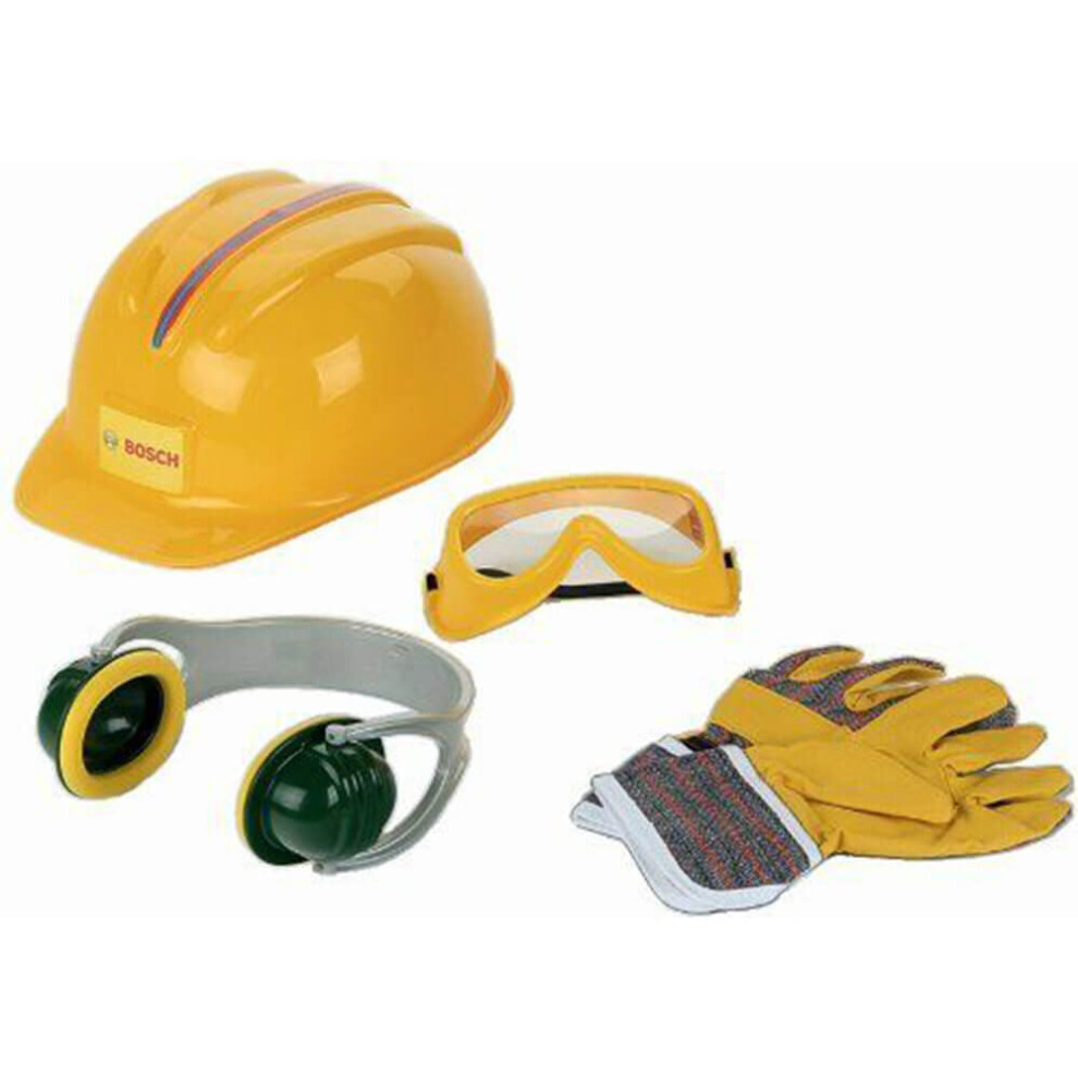 Theo Klein Bosch Accessories Set B 4PC with Helmet and Gloves For Ages 3+ and Above