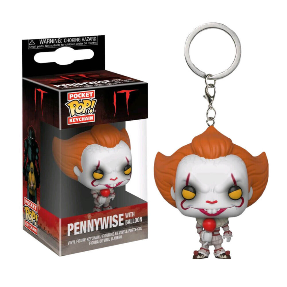 Funko 31811 Pocket POP Keychain: It 2017: Pennywise (w/Balloon) S2, Multi