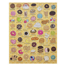 Puzzle Jigsaw Ridley's Donut Lover's 1 000 Pièces - Puzzle Donut avec Illustration Colorée, Tube de Rangement Inclus