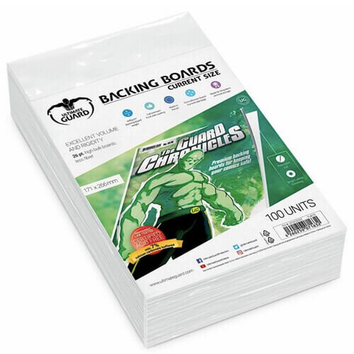 Comic Backing Boards (Current Size, Pack of 100) - Board Game
