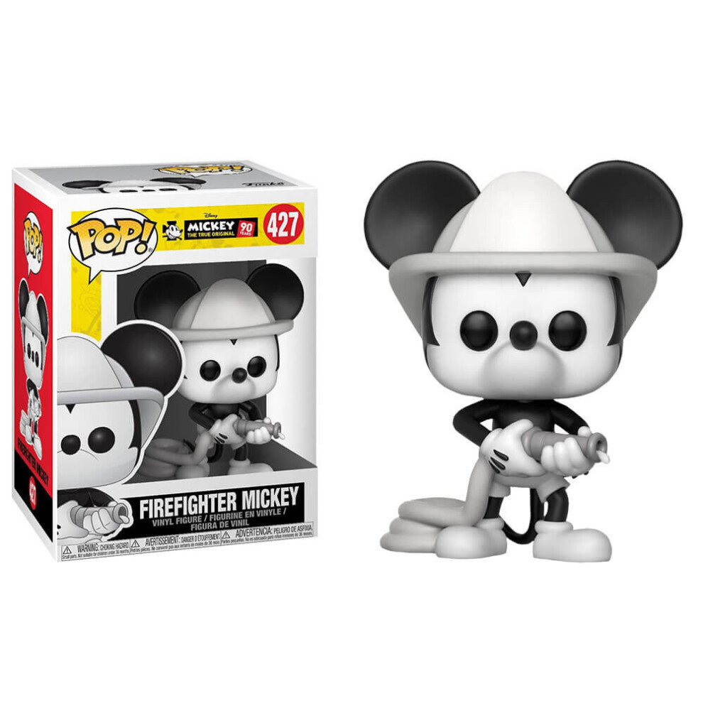 Funko 32185 POP Vinyl: Disney 90th Anniversary: Firefighter Mickey, Multi