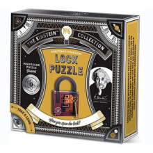 The Einstein Collection Lock Puzzle - Tricky padlock brain game - 3D Brain Teaser Puzzles by Professor Puzzle.