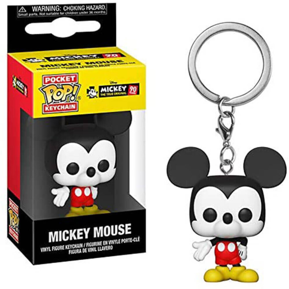 Funko 32568 Pocket POP Keychain: Disney: Mickey Mouse 90th Anniversary S1, Multi