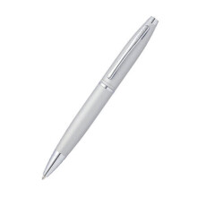 Cross Calais Fyllbar Bläckpenna i Lyxig Presentförpackning - Medium Spets, Svart Bläck, Satin Krom