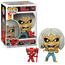 Funko POP Rocks: Iron Maiden - Number Of The Beast (Skeleton Eddie) Samlarfigur, Flerfärgad | Ikonisk Heavy Metal-maskot