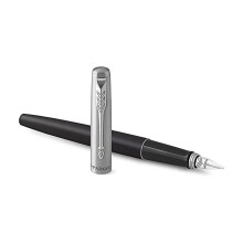 Piro wieczne Parker Jotter | Czarny Bond Street | Srednia stalwka z niebieskim tuszem | Pudelko upominkowe