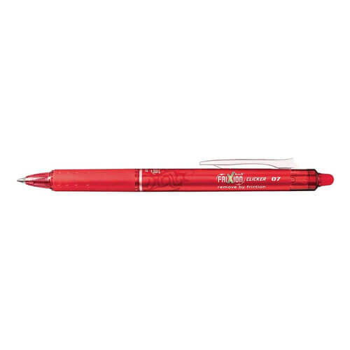 Pilot Pilot FriXion Clicker Erasable 0.7 Red PK12