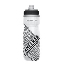 Botella de agua aislada CamelBak Podium Chill - Fácil de apretar - Se adapta a la mayoría de los portabotellas - 21oz, Edición de carrera