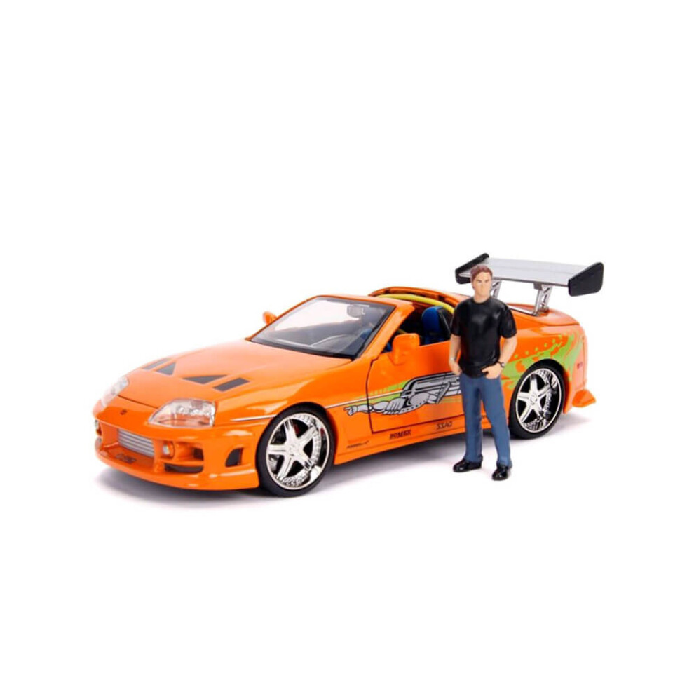 Jada Toyota Supra (With Brian Figure) From Fast And Furious