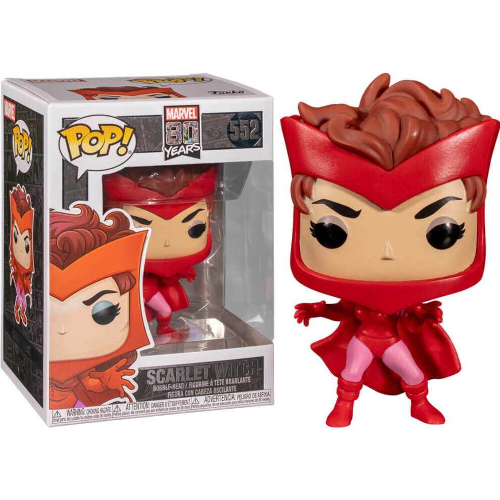 Scarlet Witch Marvel 80th First Appearance Funko Pop Bobblehead