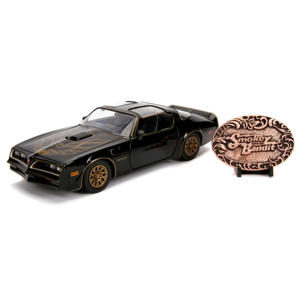 Pontiac Firebird Diecast Model Car with Belt Buckle from Smokey...