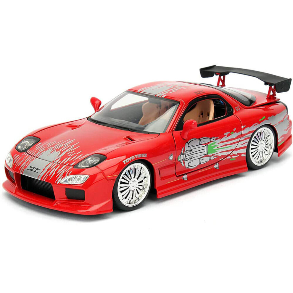 Photos - Toy Car Jada Mazda RX7 from Fast And Furious The Fast And The Furious JAD98338 (Dom's Car)