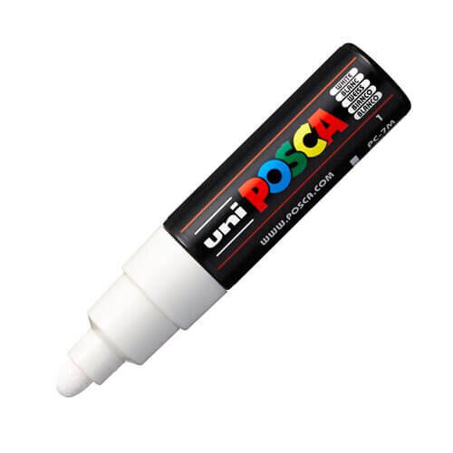 Posca PC-7M Weißer 4,5 - 5,5 mm Markierungsstift