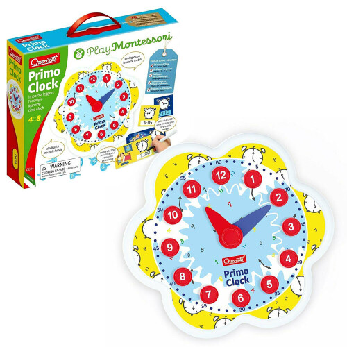 Quercetti Play Montessori Primo Clock 4+ Years