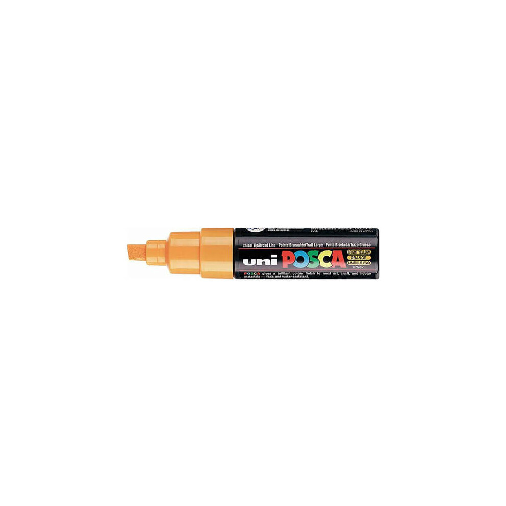 Posca Pc-8K Bright Yellow 8Mm Bold Marker Pen
