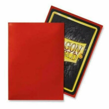 Dragon Shield Deck Protective Sleeves for Gaming Cards Standard Size (100 sleeves) Crimson - Board Game