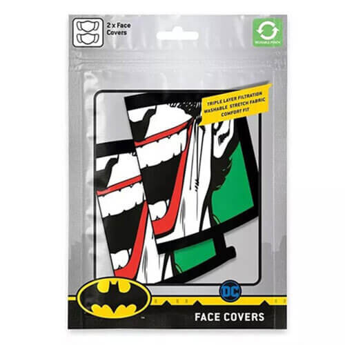 DC Comics Official DC Comics Joker Face Masks (2 Pack)