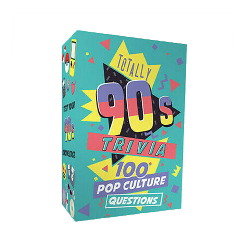 Gift Republic Totally 90's Decade Trivia Card Game