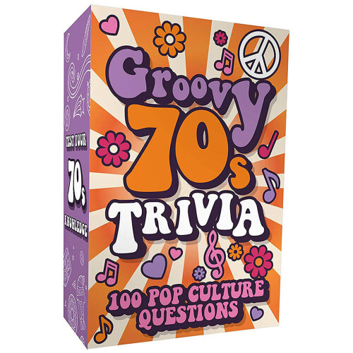Gift Republic Groovy 70's Trivia Party Card Game