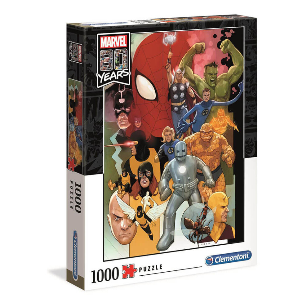 Clementoni Marvel 80 Years Jigsaw Puzzle (1000 Pieces)