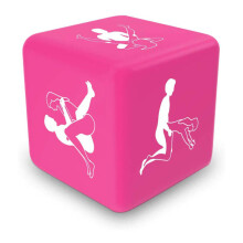 Gift Republic Kama Sutra Dice - 6-Position Sex Game (Plastic, Black & Pink, 2.5 x 2.5 cm)