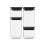 Brabantia Conjunto de vasilhas de Brabantia Square de 4 saborosa+ - cinza escuro 1