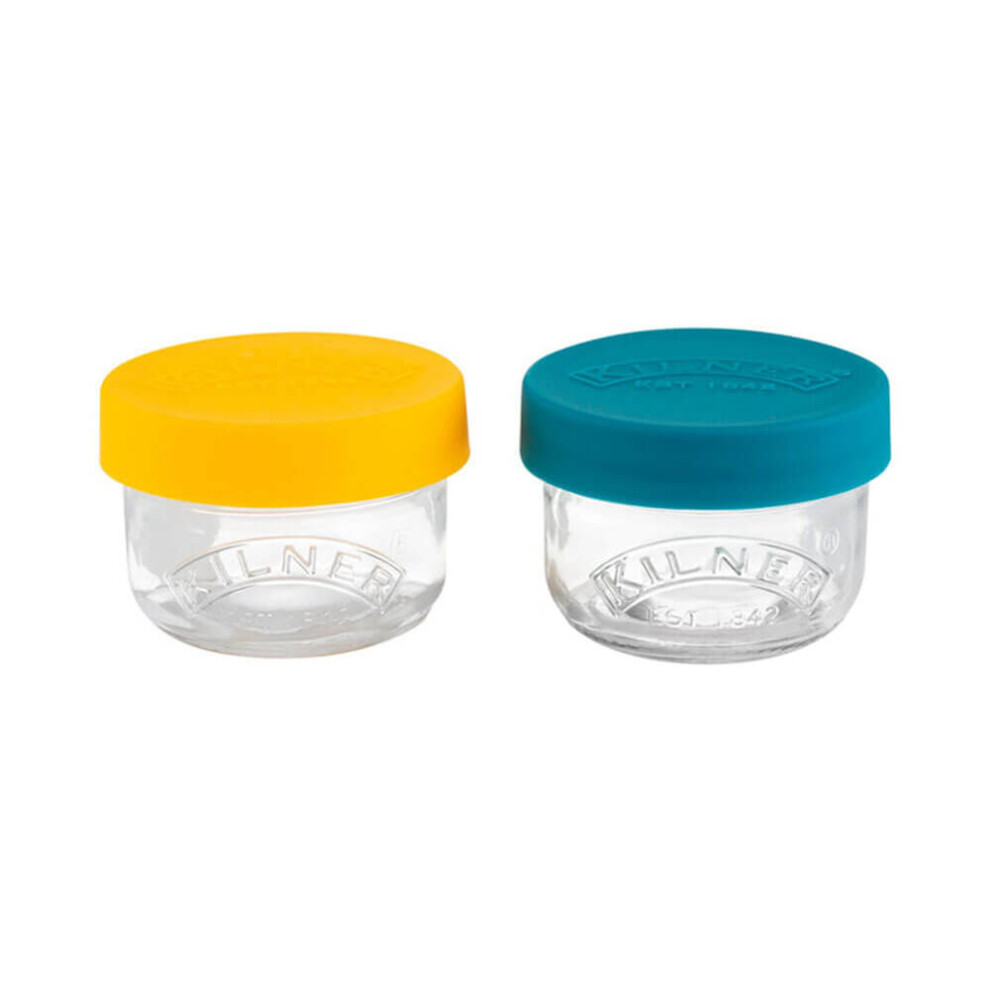 Kilner Set Of 2 Snack And Store Pots 125ml