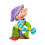 Disney Disney Britto Seven Dwarfs Dopey Mini Figurine 1