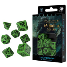 Q WORKSHOP Call Of Cthulhu The Outer Gods Cthulhu RPG Ornamented Dice Set 7 Polyhedral Pieces
