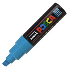 Ponta de marcador POSCA L chanfrada turquesa fluo