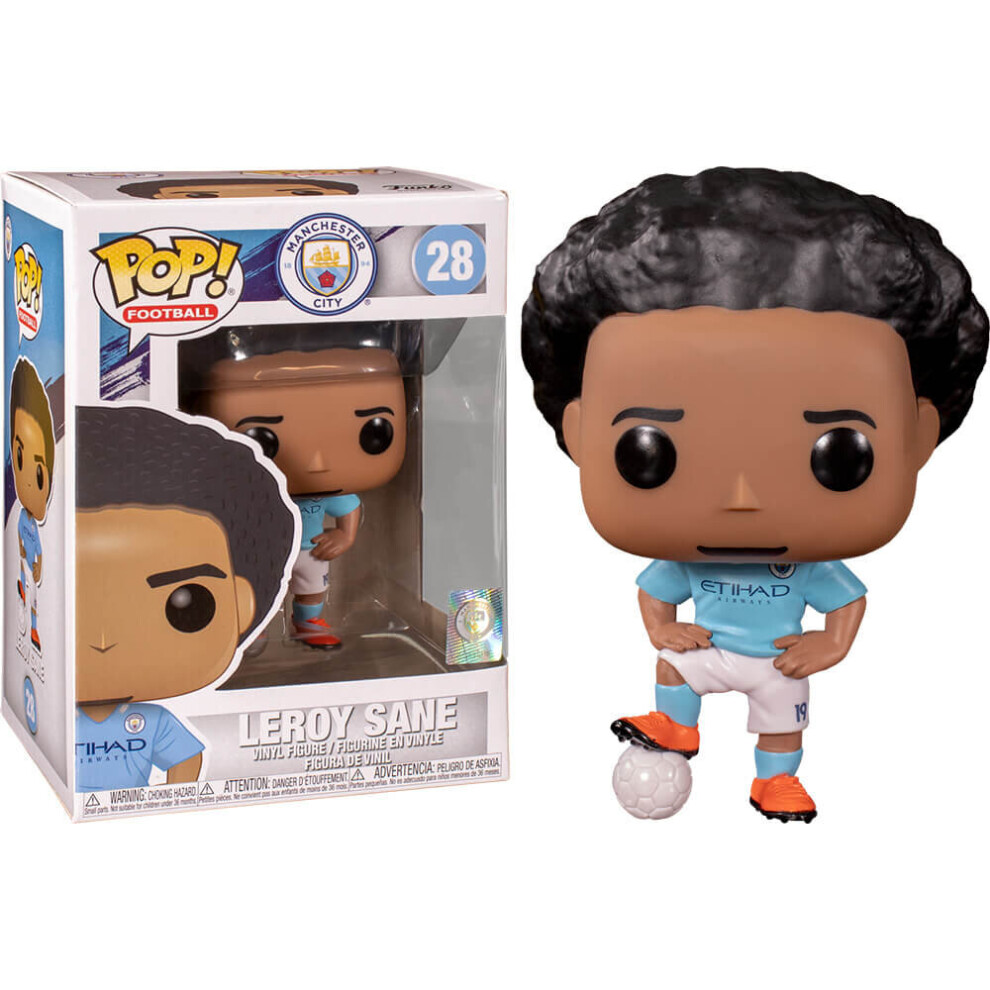 Funko 42790 POP Vinyl Football: Manchester City-Leroy Sane Collectible Figure, Multicolour