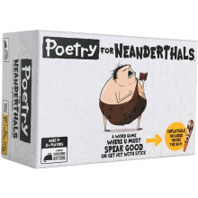 Exploding Kittens - Jeu de cartes "Po?sie pour N?andertaliens" - Amusement en famille, 7 ans et plus, 200 cartes et un club gonflable de