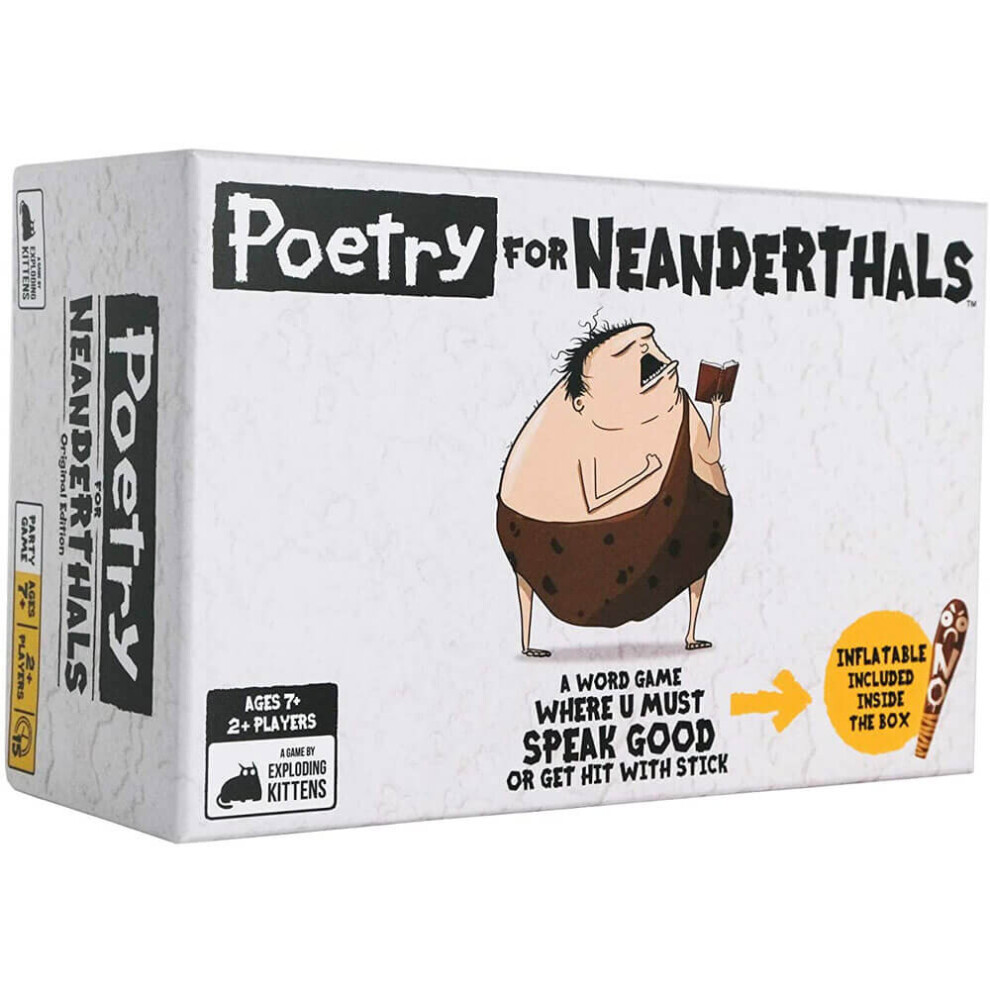 Poetry for Neanderthals by Exploding Kittens - Card Games For Adults, Teens & Kids Original Edition