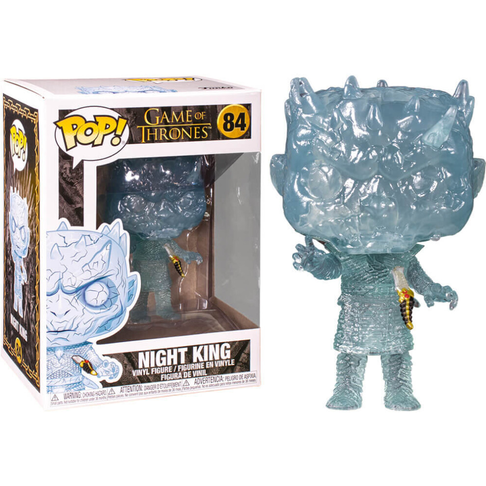 Funko 44823 POP. TV: Game of Thrones-Crystal Night King w/Dagger in Chest Collectible Figure, Multicolour