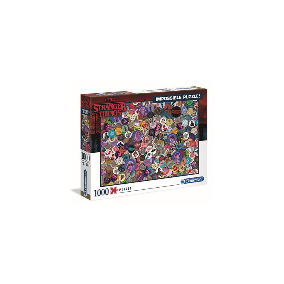 Clementoni Stranger Things Impossible Puzzle 1000 Piece, Multicoloured, Age 10 +