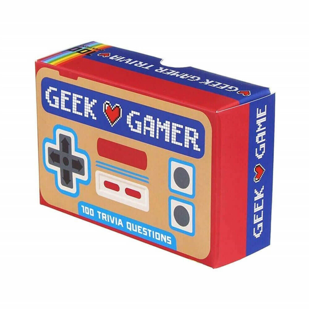 Gift Republic Geek Gamer Trivia 100 Questions Card Game