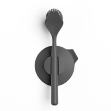 Brabantia Dish Washing Up Cleaning Brush & Suction Cup Holder Plastic, Dark Grey