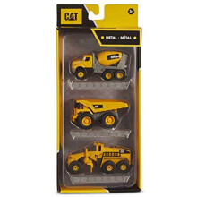 CAT Metal Concrete Mixer/Dump Truck/Grader - 3 Pack