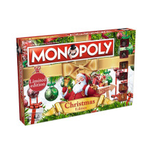 Monopoly: Christmas Edition – Festive Family Board Game for 2-6 Players (Ages 8+), Santa, Reindeer & Tree Decorating