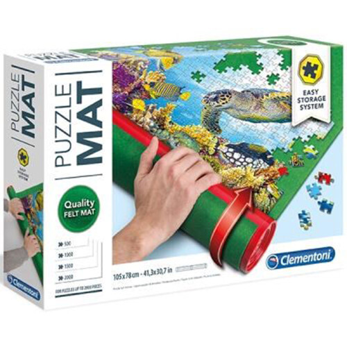 Clementoni Clementoni Puzzle Mat Felt Green Jigsaw Puzzle Accessory Game Toy Roll up Mat