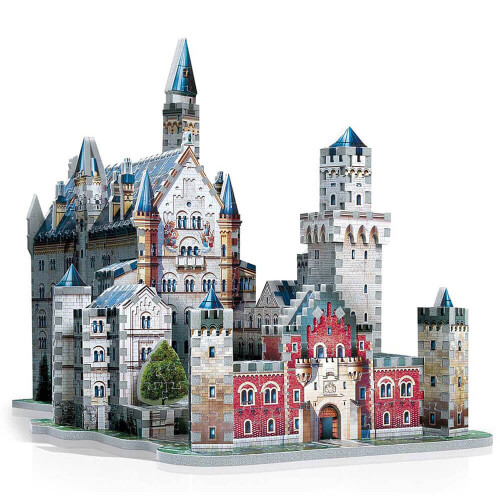 Wrebbit Neuschwanstein Castle Large 3d Jigsaw Puzzle (890 Pieces)