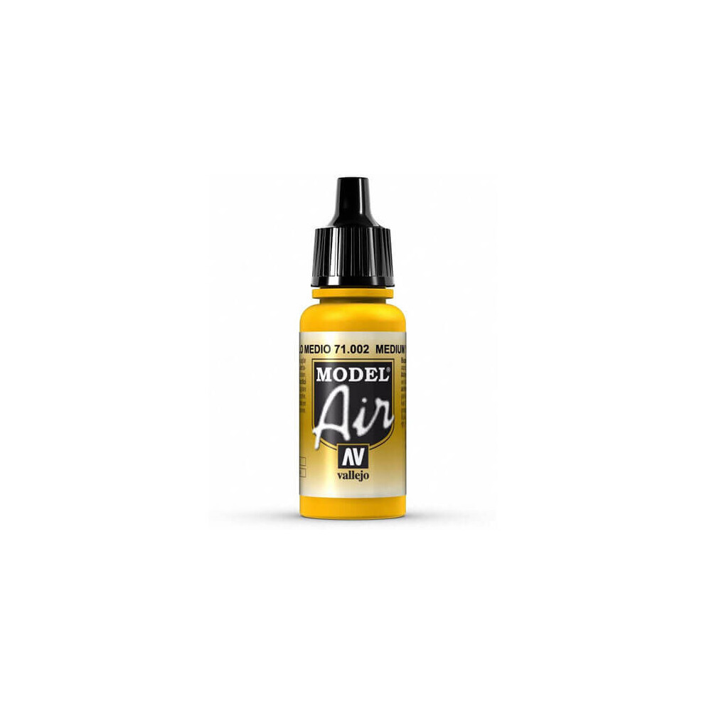 Val002 - Av Vallejo Model Air 17ml - Medium Yellow