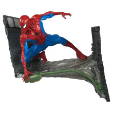 DIAMOND SELECT TOYS Marvel Comic Gallery: Spider-Man Webbing Diorama PVC Figur, One-Size