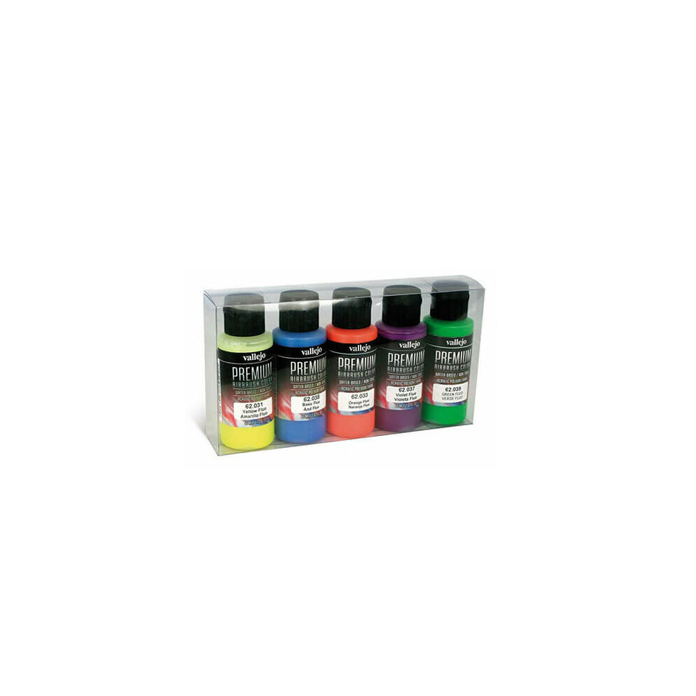 Val62102 - Av Vallejo Premium Color - 60ml Set Fluorescent 5x60ml