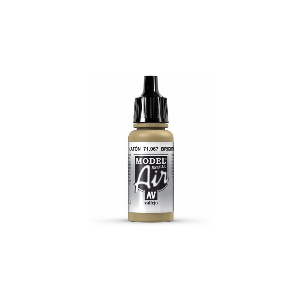 Val067 - Av Vallejo Model Air 17ml - Bright Brass (metallic)