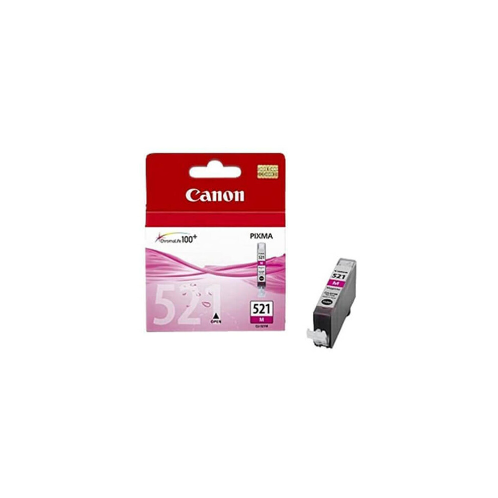 Canon Cli-521 M Magenta Ink Cartridge Pink