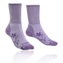 (Large) Bridgedale Hike Women's Violet Socks - Midweight Merino Comfort