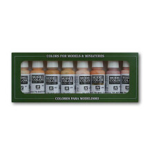 Val70124 - Av Vallejo Model Color Set - Face/skin Colours (x8)