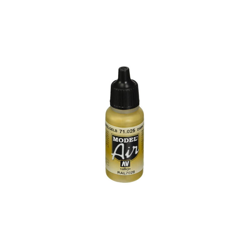 Val025 - Av Vallejo Model Air 17ml - Dark Yellow