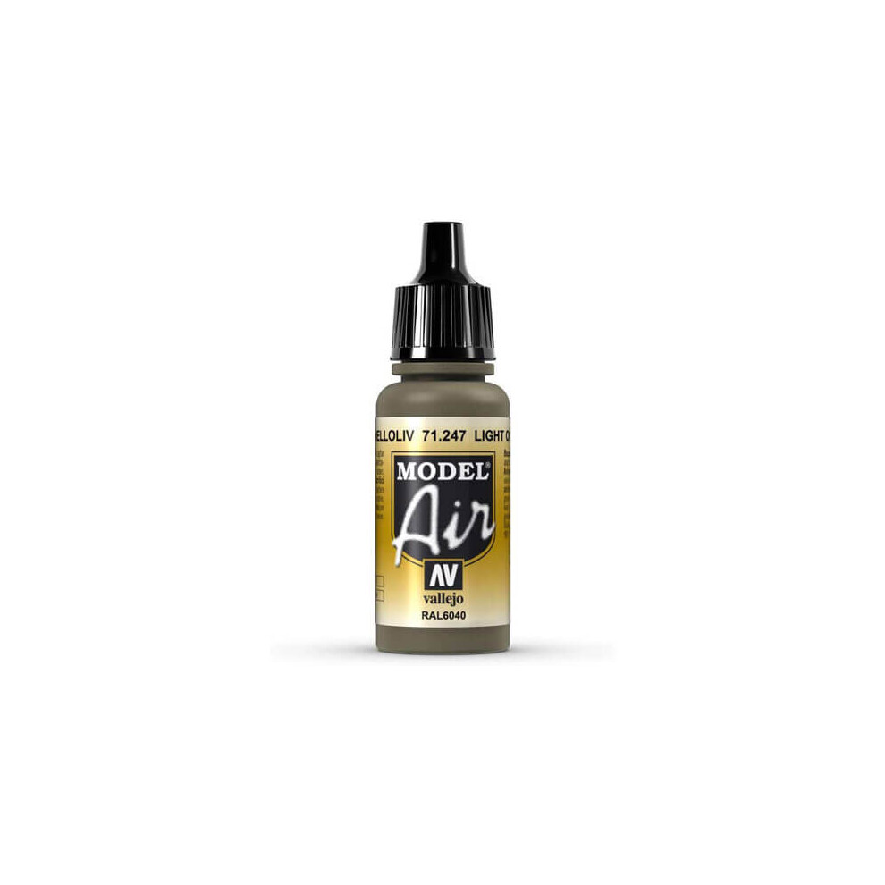 Val71247 - Av Vallejo Model Air 17ml - Light Olive